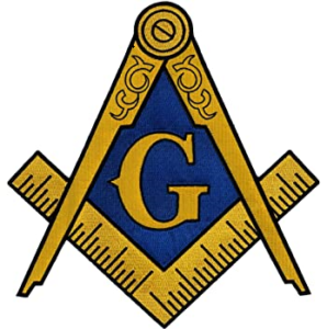 The Masonic Squre and Compasses emblem