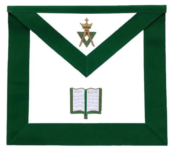 Allied Masonic Degree AMD Embroidered Officer Apron - Chaplain