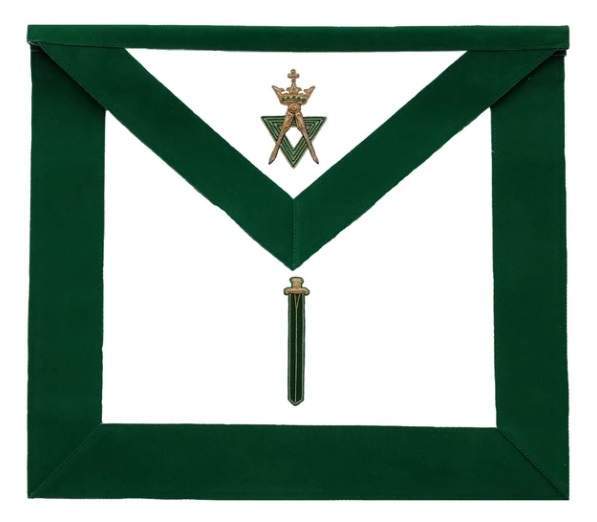 Allied Masonic Degree AMD Embroidered Officer Apron - Sentinel