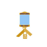 Craft P M Masonic Breast Jewel -blue Enamel Lodge Name & Number On Gilt Bars