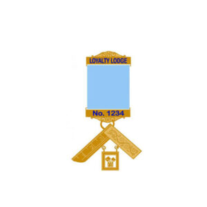 Craft P M Masonic Breast Jewel -blue Enamel Lodge Name & Number On Gilt Bars