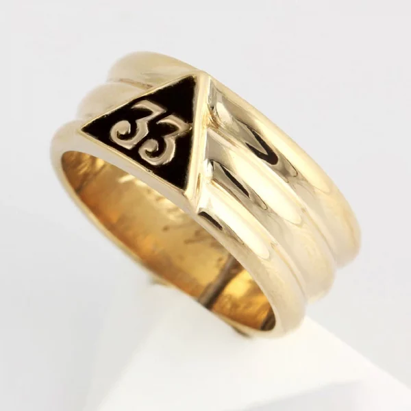 33rd Degree Masonic Ring [Silver & Gold]