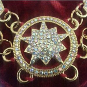 Shriner - Masonic Rhinestone Chain Collar - Image 3