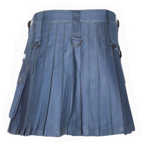 Navy Blue Utility Kilt For Women - Image 3