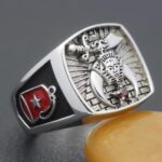 Sterling Silver Masonic Ring | Shriners Gemstone Rings