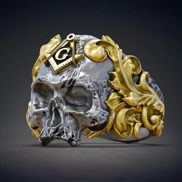 Freemason Skull Ring | Widow's Son Ring